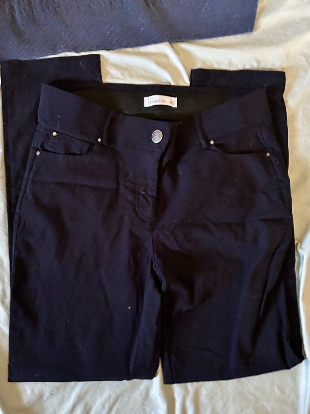 size 6 womens pants casual dress work wear six stretch black